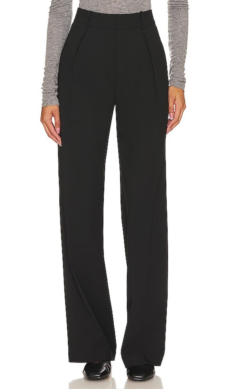 Rue Sophie Pleated Black Classic Trousers Size XS